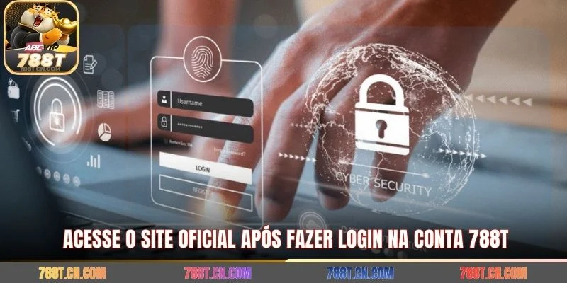 Acesse o site oficial após fazer login na conta 788T 