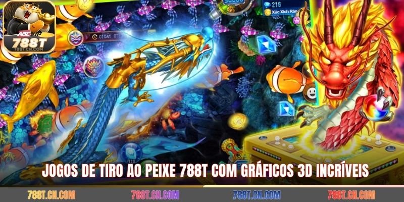 Jogos de tiro ao peixe 788T com gráficos 3D incríveis