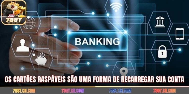 Os cartões raspáveis ​​são uma forma de recarregar sua conta