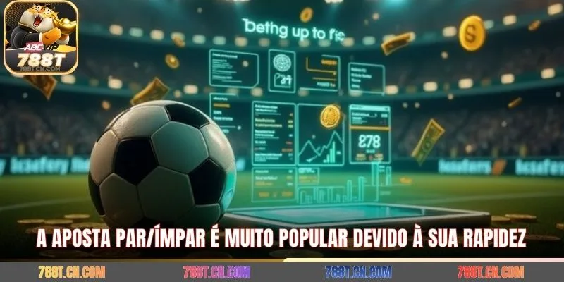 A aposta par/ímpar é muito popular devido à sua rapidez