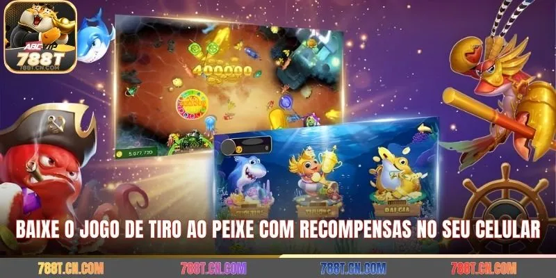 Baixe o jogo de tiro ao peixe com recompensas no seu celular 
