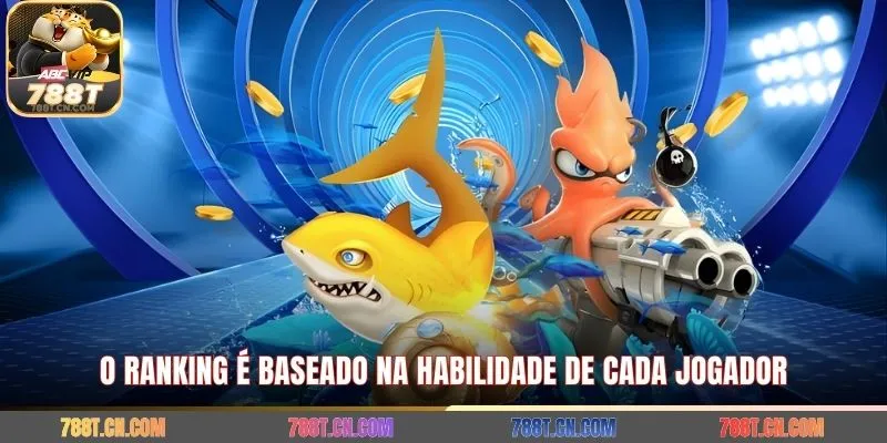 O ranking é baseado na habilidade de cada jogador